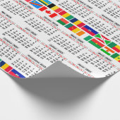 2025年の12か月カレンダー ラッピングペーパー (角)