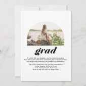 2025年のArch写真卒業のブラッククラス 案内状 (裏面)