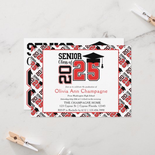 2025年のBlack and Red Class カード (正面/裏面インサイチュ)