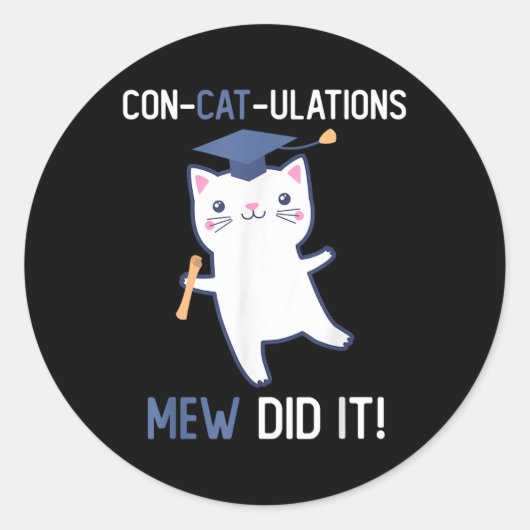 2025年のCl卒業生MewがIt猫好き卒業 ラウンドシール (正面)