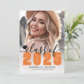2025年のClass Of 2025 Orange大学院写真卒業 招待状 (スタンド正面)
