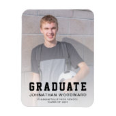 2025年のClass of 2025 Photo Black卒業発表 マグネット (縦)