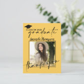 2025年のScript Graduation Photoありがとう ポストカード (スタンド正面)