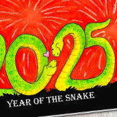 2025年のSnakeグリーティングカードの年 シーズンカード