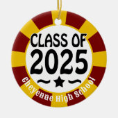 2025年のStar Class (Add Name)卒業 セラミックオーナメント (正面)