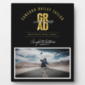 2025年はっきりした写真卒業パーティーのGRADクラス フォトプラーク (正面)