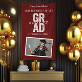 2025年はっきりした写真卒業パーティーのGRADクラス 横断幕