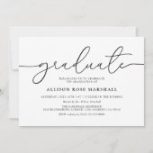 2025年はっきりした写真卒業パーティー招待状 招待状 (裏面)