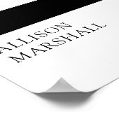 2025年はっきりした写真卒業パーティー ポスター (角)