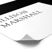 2025年はっきりした写真卒業パーティー ポスター (角)