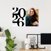 2025年はっきりした写真卒業パーティー ポスター (ホームオフィス)