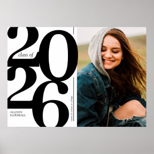 2025年はっきりした写真卒業パーティー ポスター