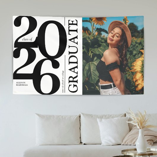 2025年はっきりした写真卒業 横断幕