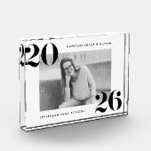 2025年はっきりした卒業の白黒クラス フォトブロック (左)