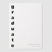 2025年はっきりした学年卒業 ベラム紙招待状 (正面)