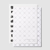 2025年はっきりした学年卒業 ベラム紙招待状 (オフセット (招待状))