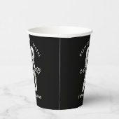 2025年はっきりした銀箔卒業モダンパーティー 紙コップ (右)