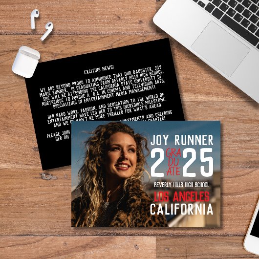 2025年はっきりした高校卒業のクラス 案内状