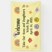 2025年へようこそ 横断幕 (縦)