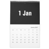2025年までの月の白書 カレンダー (1月 2027)