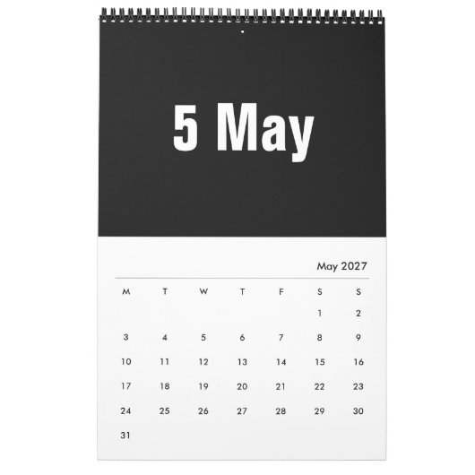 2025年までの月の白書 カレンダー (5月 2027)