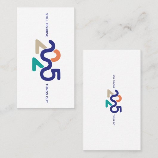 2025年も物事を把握している 名刺 (正面/裏面)