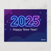 2025年を垣間見る ポストカード (裏面)