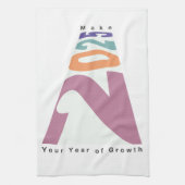 2025年を成長の年にする キッチンタオル (縦)