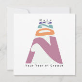 2025年を成長の年にする 招待状 (裏面)