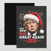 2025年を新たに偉大に トランプ新年の夜 シーズンカード (正面/裏面)