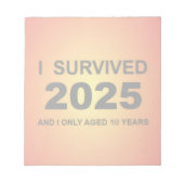 2025年を生き延びた ノートパッド (正面)
