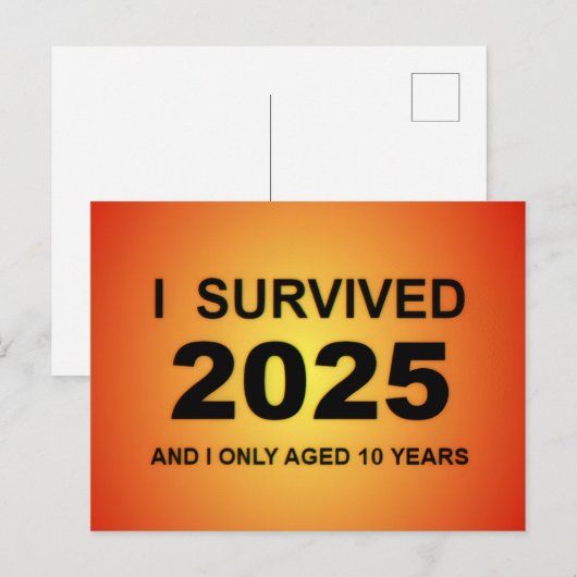 2025年を生き延びた ポストカード (正面/裏面)