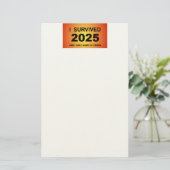 2025年を生き延びた 便箋 (スタンド正面)