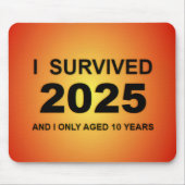 2025年を生き抜いた マウスパッド (正面)