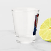 2025年アメリカ大統領ドナルド・トランプの写真 ショットグラス (左)