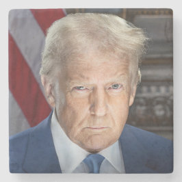 2025年アメリカ大統領ドナルド・トランプの写真 ストーンコースター