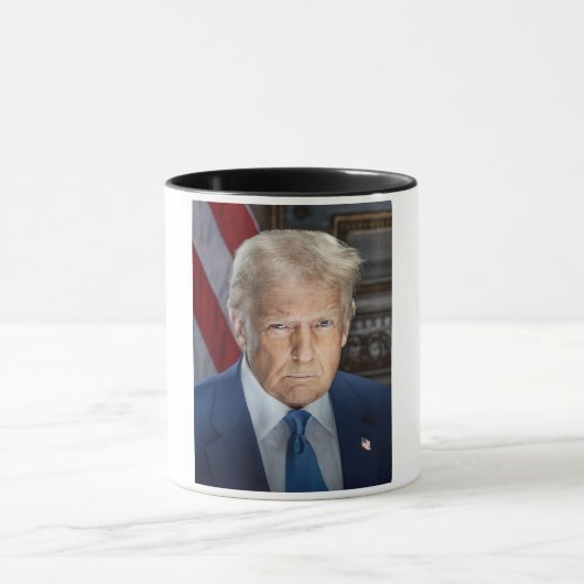 2025年アメリカ大統領ドナルド・トランプの写真 マグカップ (中央)