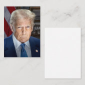 2025年アメリカ大統領ドナルド・トランプの写真 名刺 (正面/裏面)