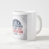 2025年アメリカ独立記念日のコーヒーマグカップ ジャンボコーヒーマグカップ (正面右)