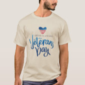 2025年アメリカ退役軍人の日記念Tシャツ Tシャツ (正面)