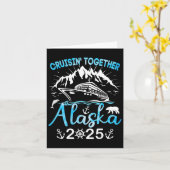 2025年アラスカクルーズ家族旅行 カード (黄色い花)