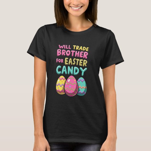 2025年イースターお菓子 兄弟のトレードジョーク Tシャツ (正面)