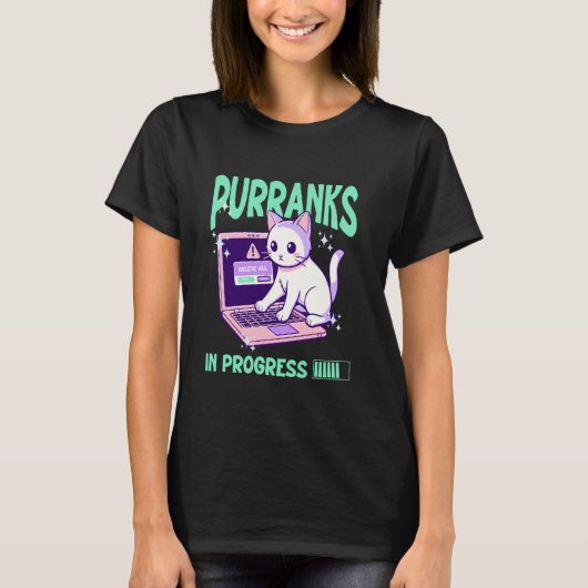 2025年エイプリル・フールの猫のいたずら Tシャツ (正面)