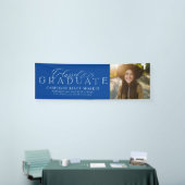2025年エレガントのクラスの青い卒業写真 横断幕 (トレードショー)