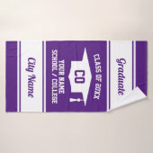 2025年エレガントの高校卒業生ギフト バスタオル (バスタオル)