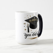 2025年エレガントモーフィングマグのブラック&金ゴールドクラス モーフィングマグカップ (正面右)