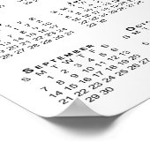 2025年エレガント予定表の写真と名前のカップル ポスター (角)