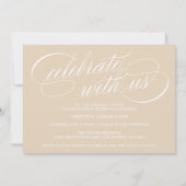 2025年エレガント写真卒業のスクリプトクラス 招待状 (裏面)