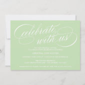 2025年エレガント写真卒業のスクリプトクラス 招待状 (裏面)