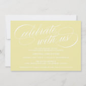 2025年エレガント写真卒業のスクリプトクラス 招待状 (裏面)